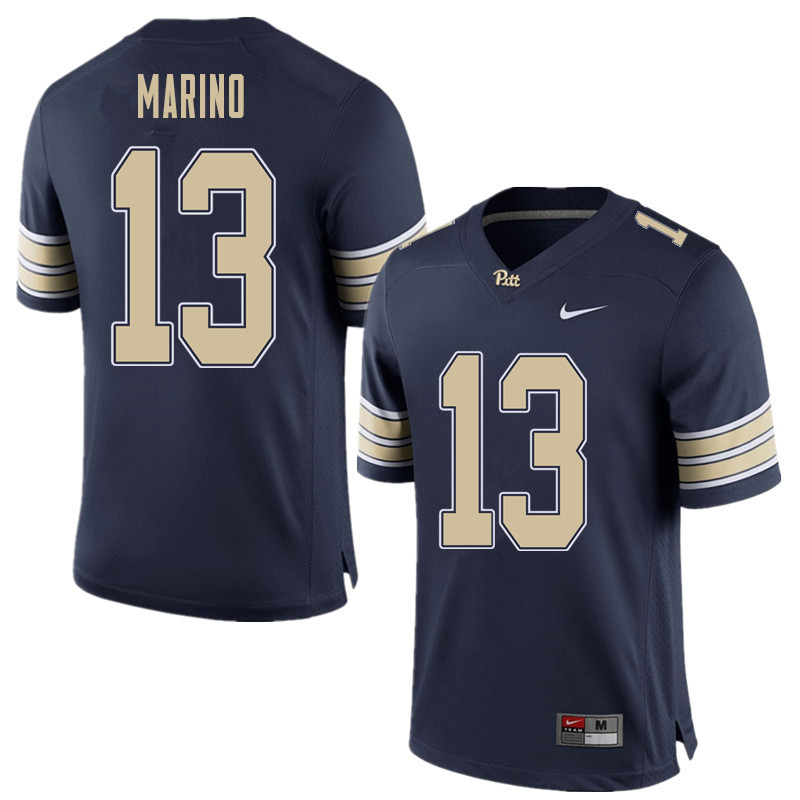 Men #13 Dan Marino Pittsburgh Panthers College Football Jerseys Sale-Home Blue